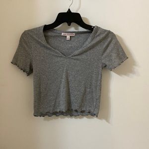 Juniors basic grey tee